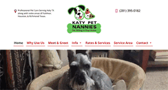 Desktop Screenshot of katypetnannies.com